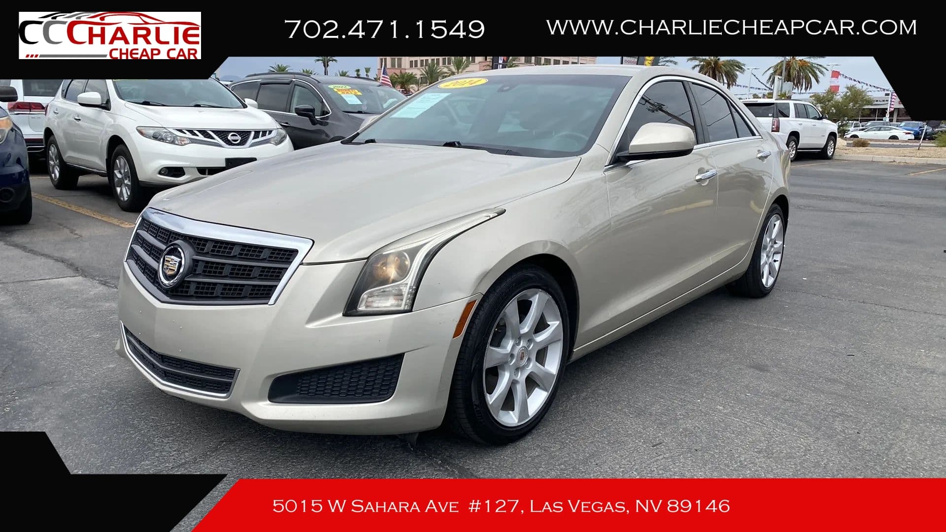 2014 Cadillac ATS, Gold — Charlie Cheap Car, Las Vegas