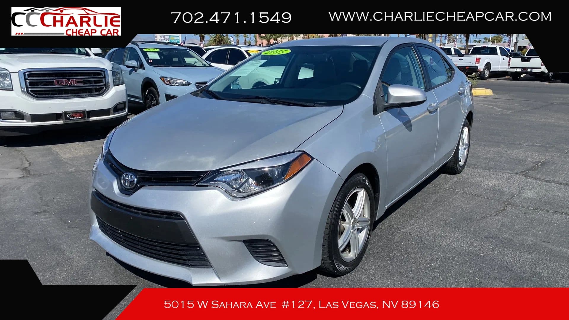 2015 Toyota Corolla, Silver — Charlie Cheap Car, Las Vegas