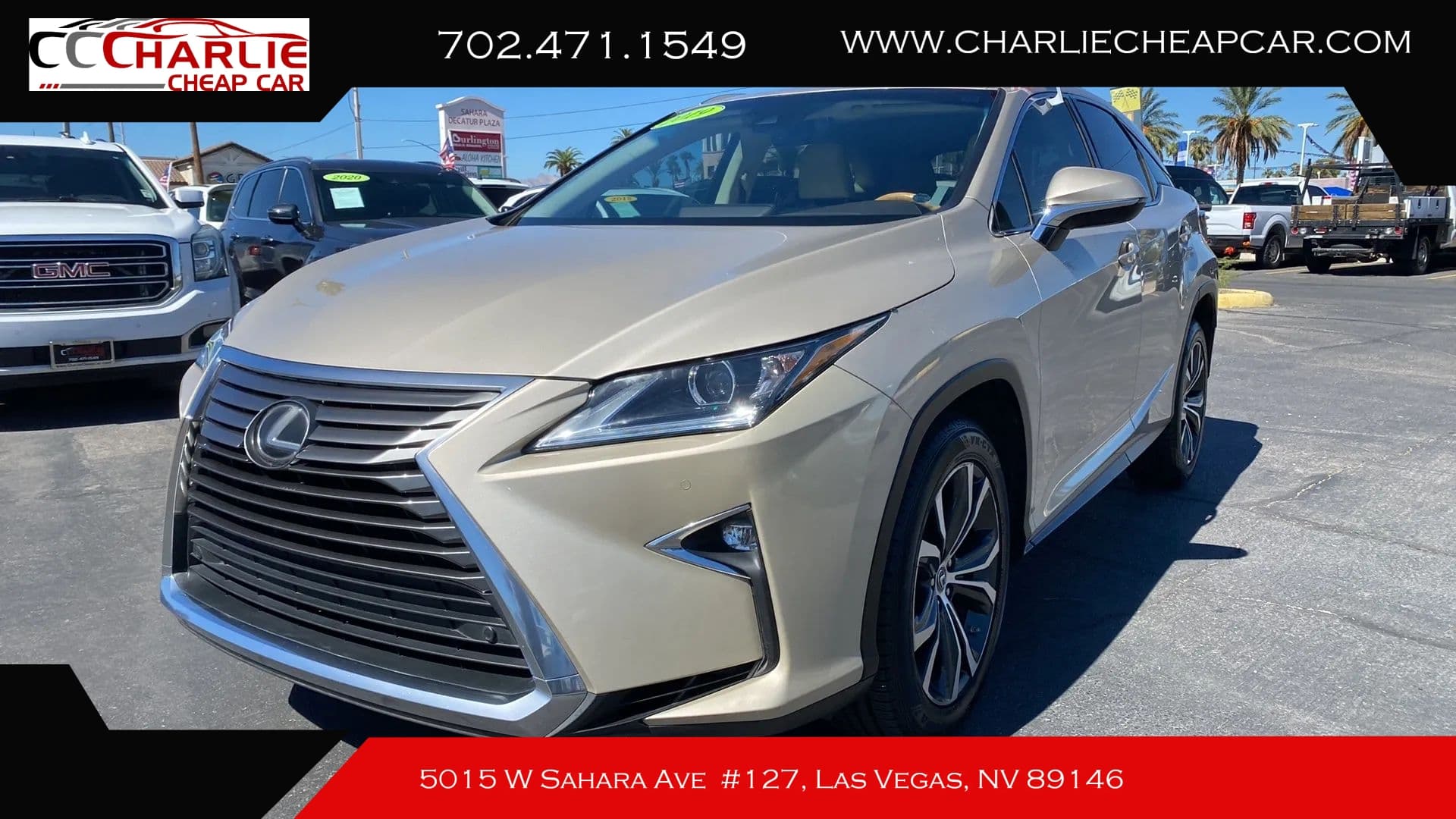 2019 Lexus RX 350, Gold — Charlie Cheap Car, Las Vegas