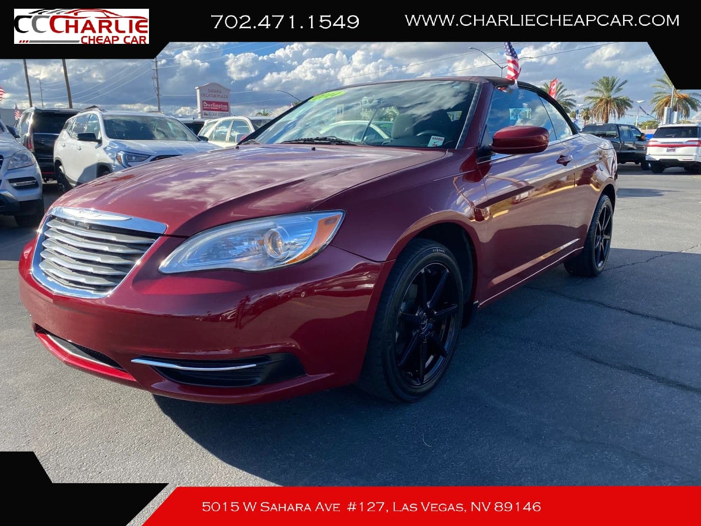 2014 Chrysler 200 Touring, Red — Charlie Cheap Car, Las Vegas